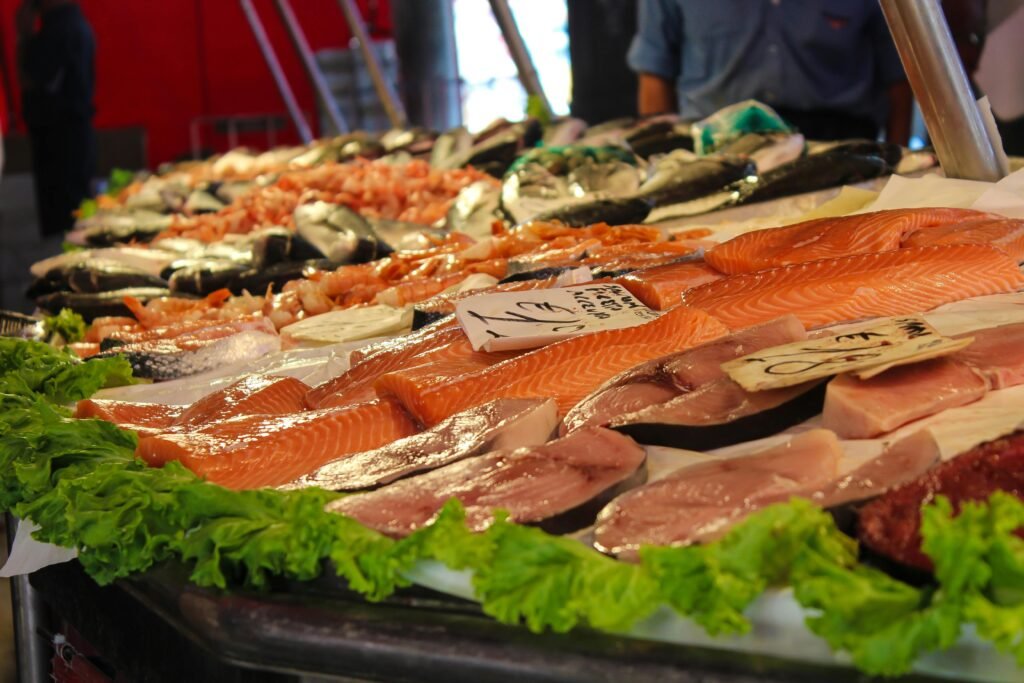 Rialto Venice Market. a fish shop