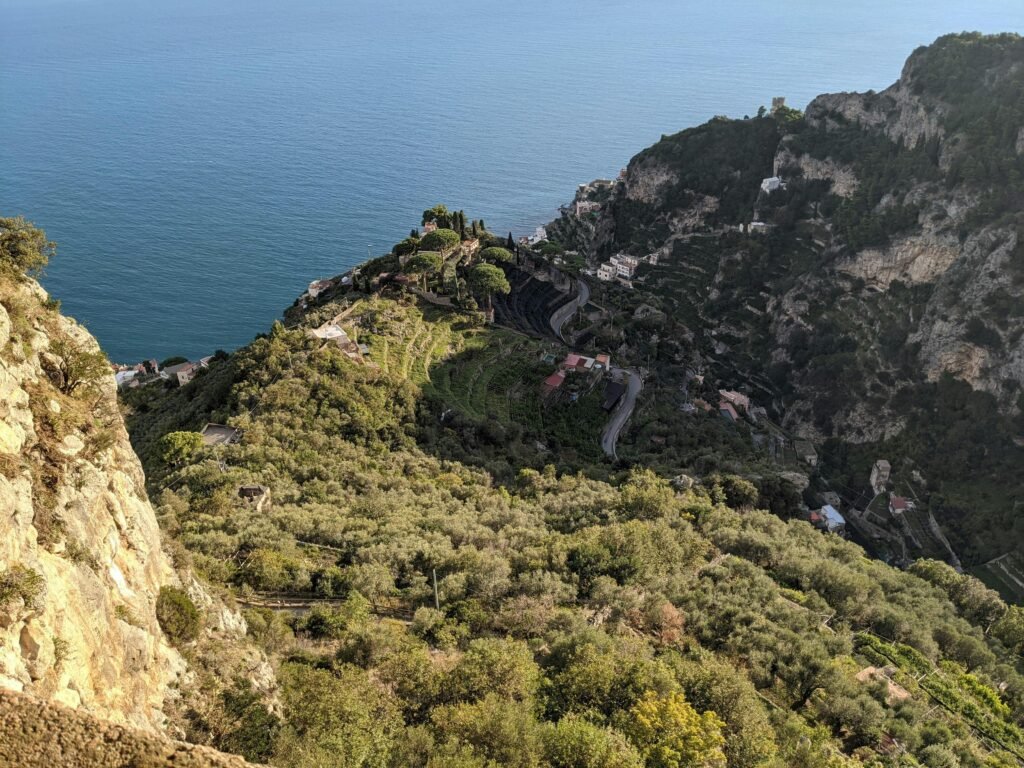 hiking root the path of gods, Italy.