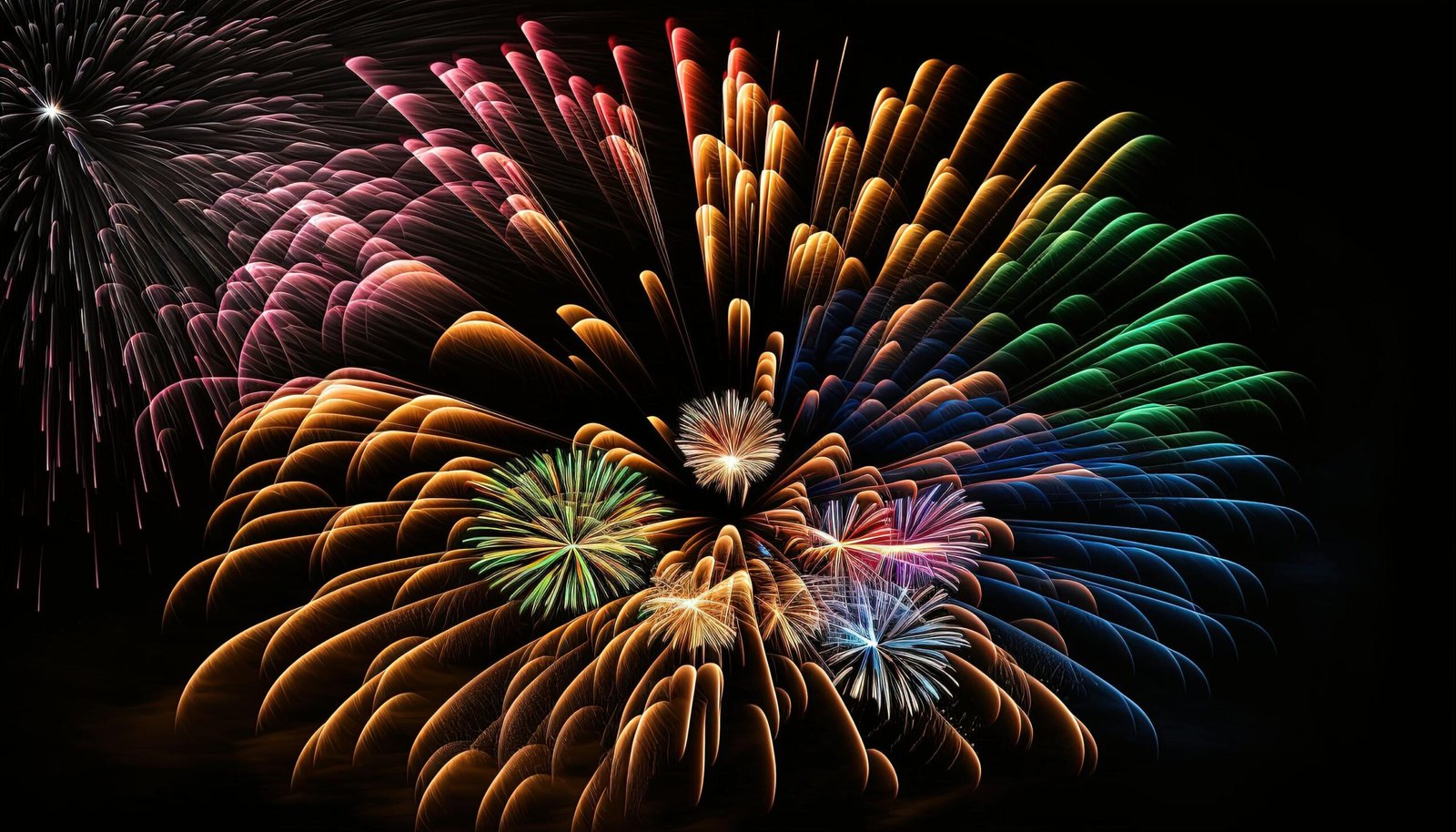 firework of Festino di Santa Rosalia