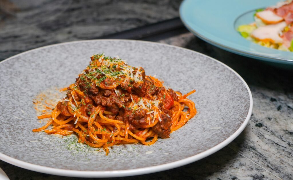 Close-up of Pasta on a Plate