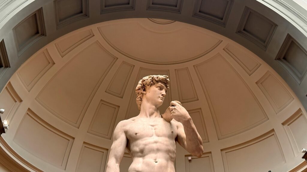 The David Sculpture in the Gallery of the Academy of Florence, Italy