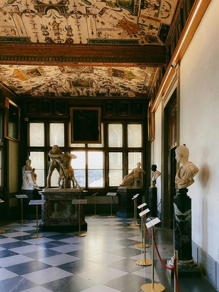 Renaissance Sculptures in Florence Art Museum