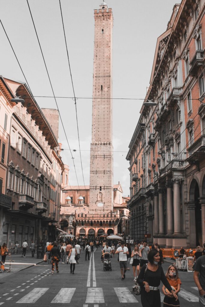 Two Towers in Bologna, Ital